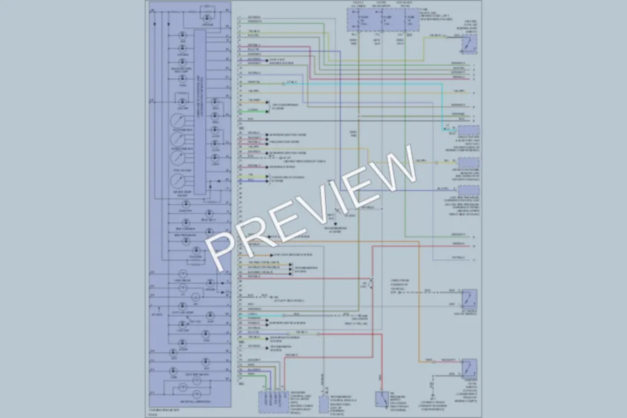 2003 Nissan Pathfinder Instrument Cluster wiring diagram preview