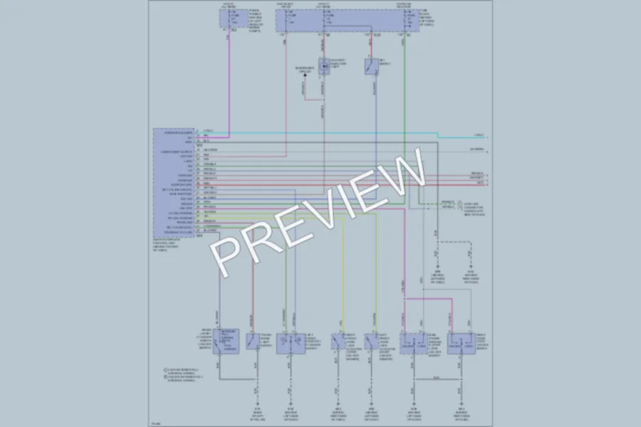 2003 Nissan Sentra Anti Theft wiring diagram preview