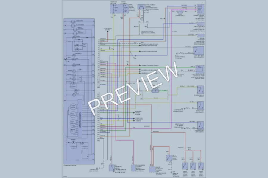 2003 Nissan Sentra Instrument Cluster wiring diagram preview