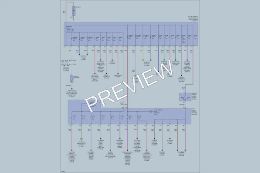 2003 Nissan Sentra Power Distribution wiring diagram preview