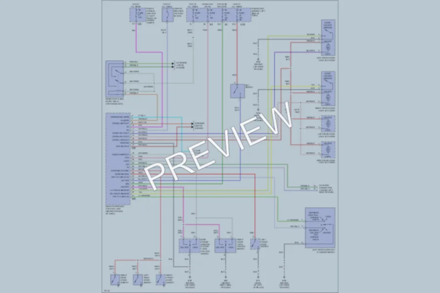 2003 Nissan Sentra Power Door Locks wiring diagram preview