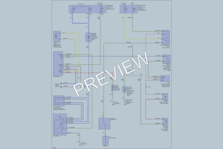 2003 Nissan Xterra Air Conditioning wiring diagram preview