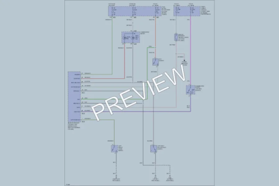2003 Nissan Xterra Warning Systems wiring diagram preview