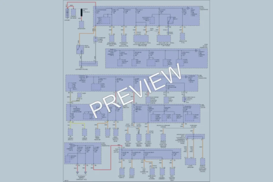 2003 Oldsmobile Alero Power Distribution wiring diagram preview