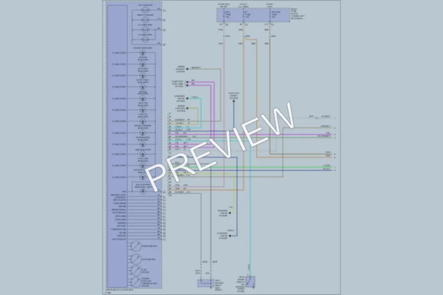 2003 Oldsmobile Aurora Instrument Cluster wiring diagram preview