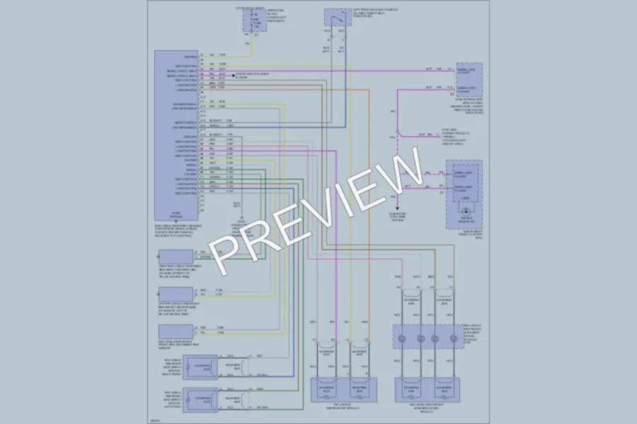 2003 Oldsmobile Aurora Supplemental Restraints wiring diagram preview