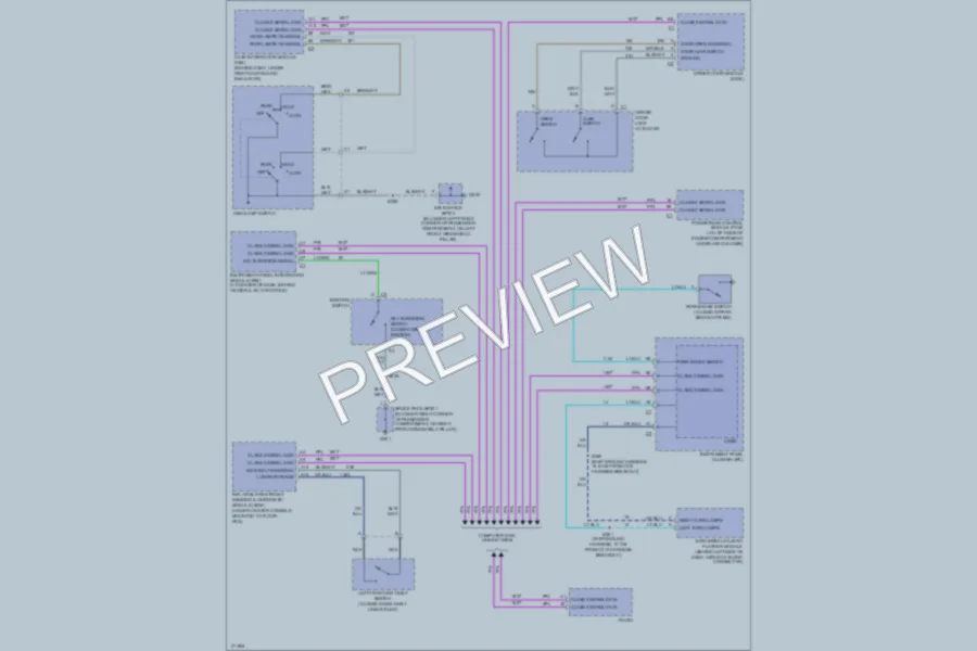 2003 Oldsmobile Aurora Warning Systems wiring diagram preview