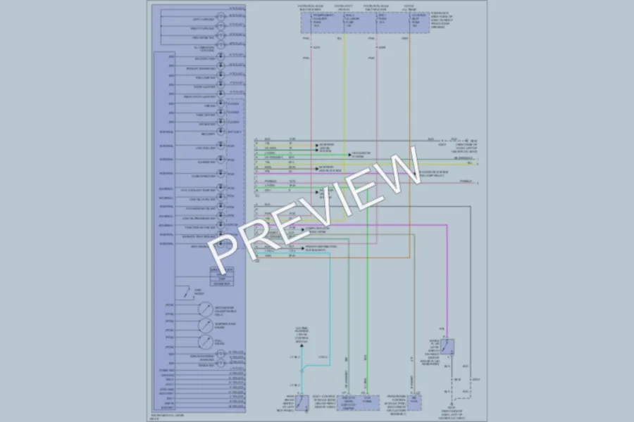 2003 Oldsmobile Silhouette Instrument Cluster wiring diagram preview