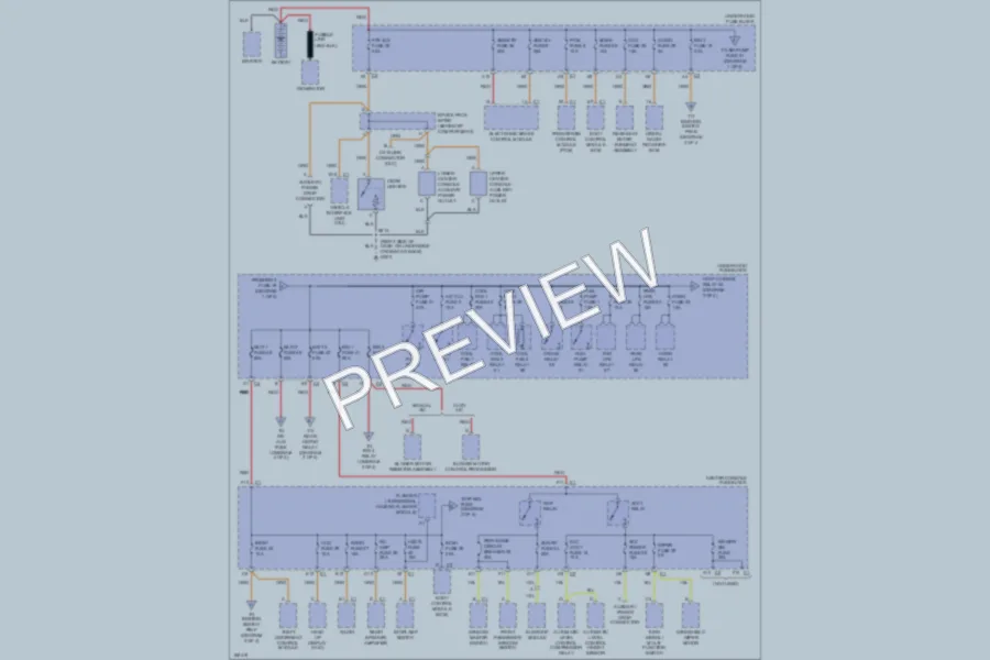 2003 Pontiac Aztek Power Distribution wiring diagram preview