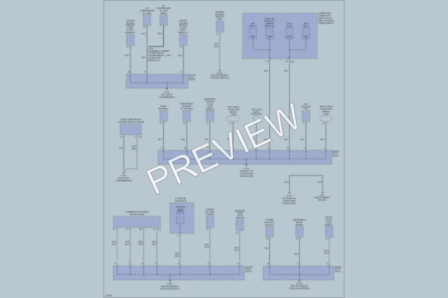 2003 Pontiac Bonneville Ground Distribution wiring diagram preview