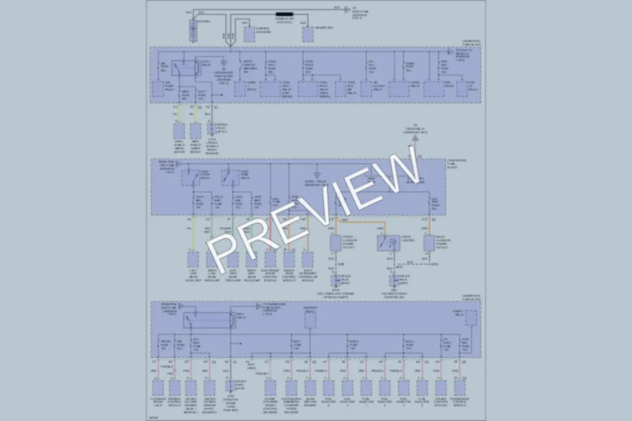 2003 Pontiac Bonneville Power Distribution wiring diagram preview