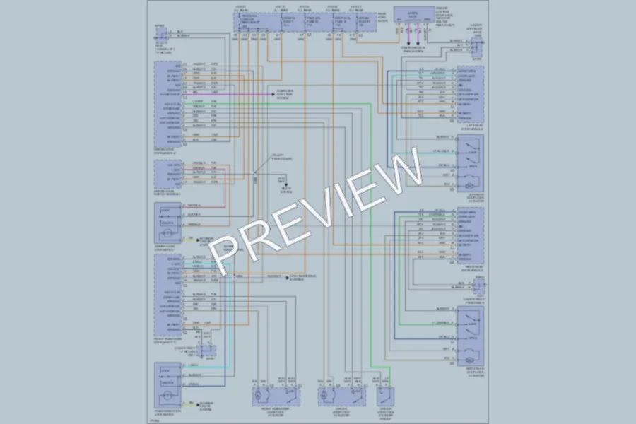 2003 Pontiac Bonneville Power Door Locks wiring diagram preview