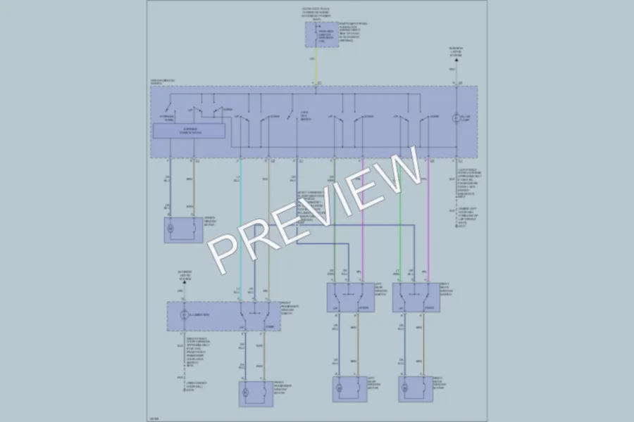2003 Pontiac GrandPrix Power Windows wiring diagram preview