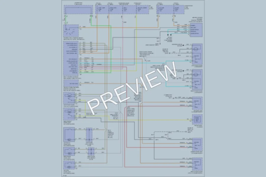 2003 Pontiac Montana Power Door Locks wiring diagram preview