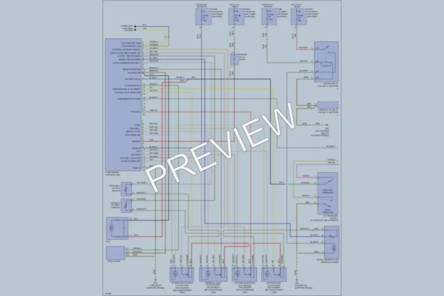 2003 Porsche 911 Air Conditioning wiring diagram preview