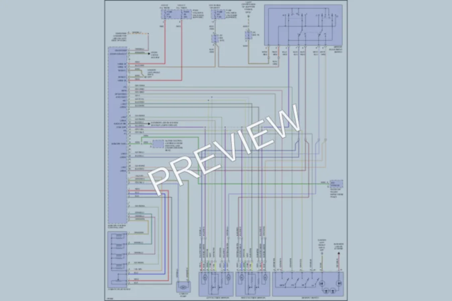 2003 Porsche 911 Memory Systems wiring diagram preview