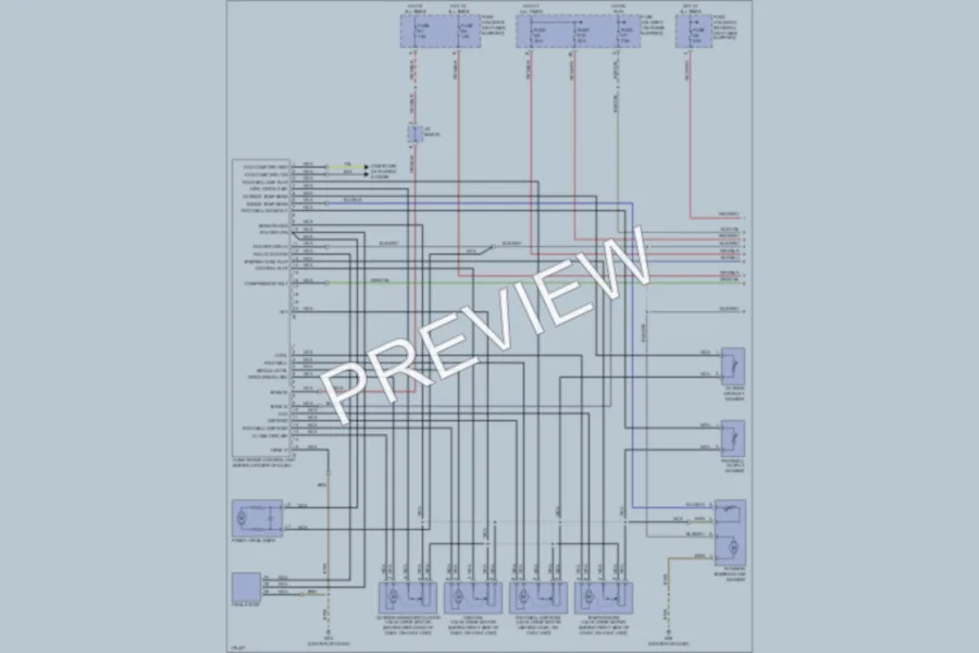 2003 Porsche Boxster Air Conditioning wiring diagram preview