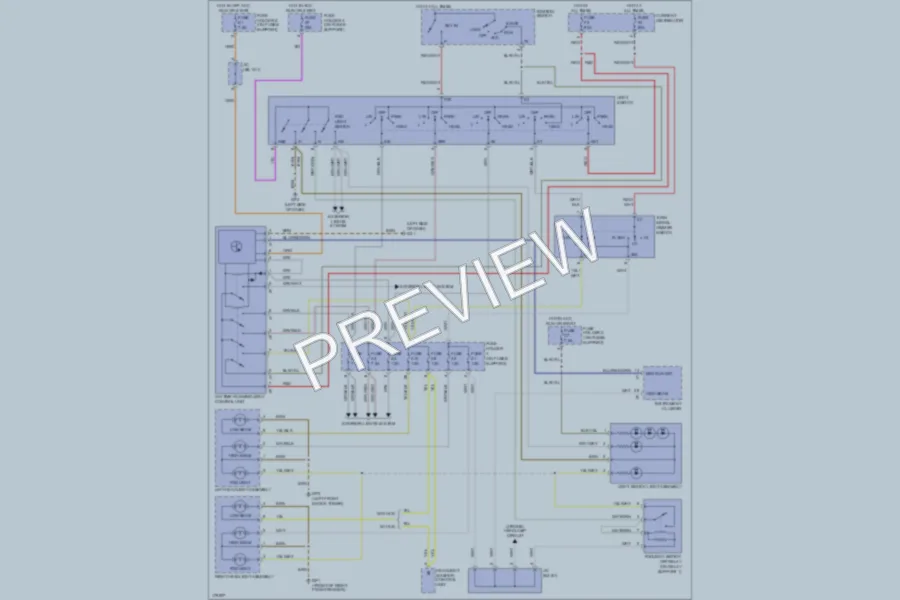 2003 Porsche Boxster Headlights wiring diagram preview