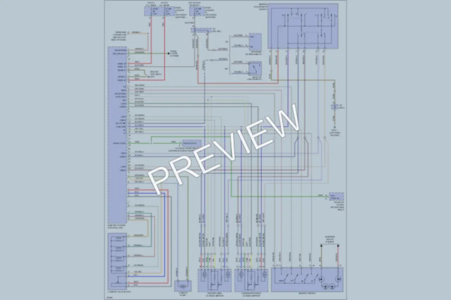 2003 Porsche Boxster Memory Systems wiring diagram preview