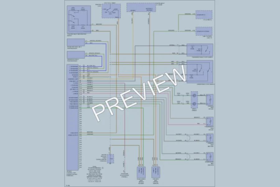 2003 Porsche Boxster Supplemental Restraints wiring diagram preview