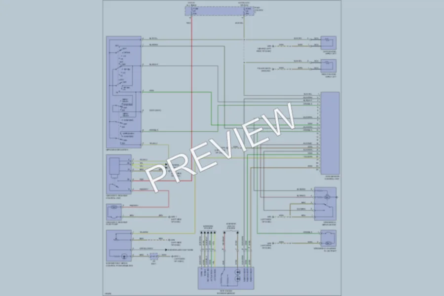 2003 Porsche Boxster Wiper Washer wiring diagram preview