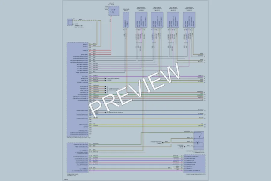 2003 Porsche Cayenne Anti Theft wiring diagram preview
