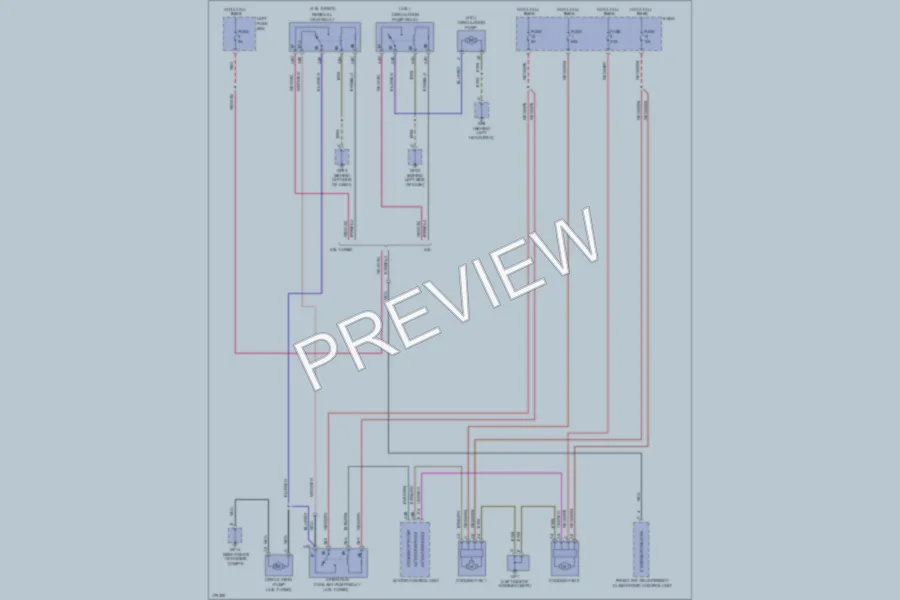 2003 Porsche Cayenne Cooling Fan wiring diagram preview