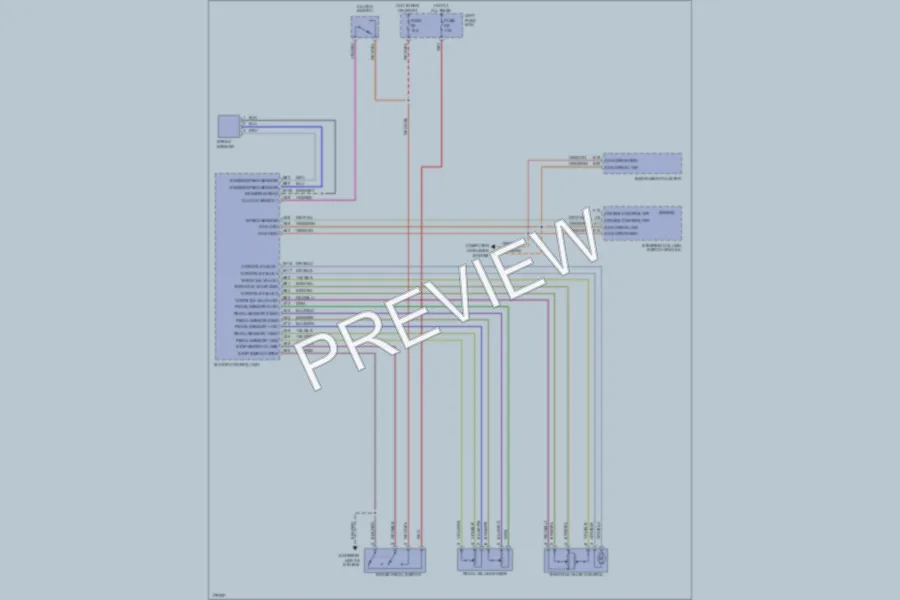 2003 Porsche Cayenne Cruise Control wiring diagram preview