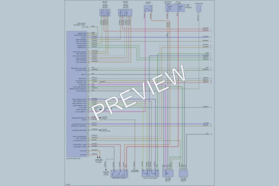 2003 Porsche Cayenne Engine Performance wiring diagram preview