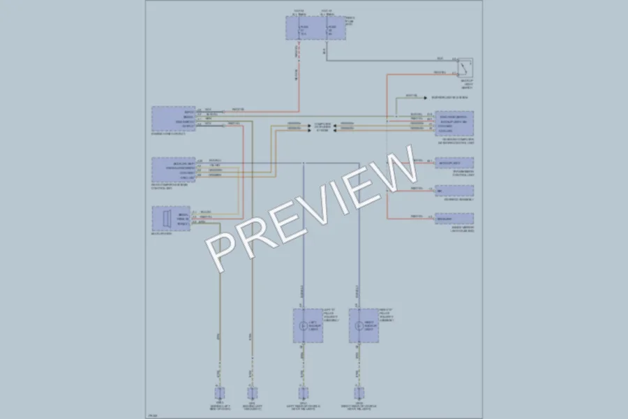 2003 Porsche Cayenne Exterior Lights wiring diagram preview