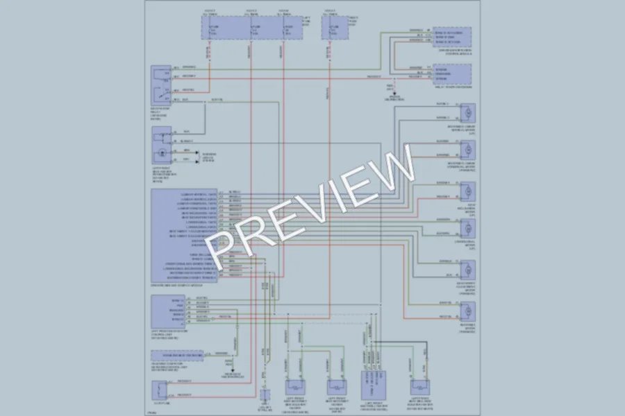 2003 Porsche Cayenne Power Seats wiring diagram preview