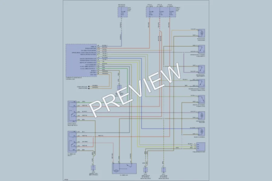 2003 Porsche Cayenne Trunk Tailgate Fuel Door wiring diagram preview