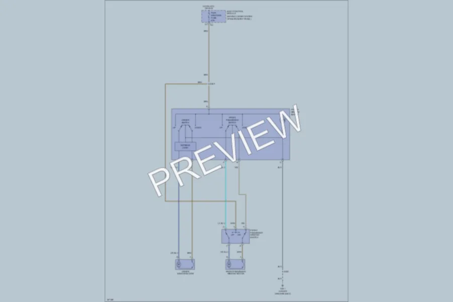 2003 Saturn ION2 Power Windows wiring diagram preview