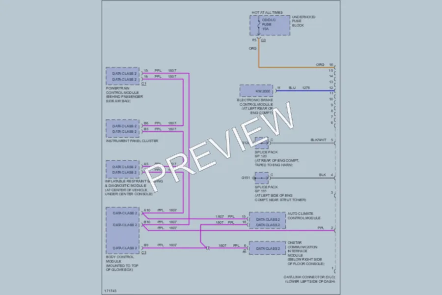 2003 Saturn L200 Computer Data Lines wiring diagram preview