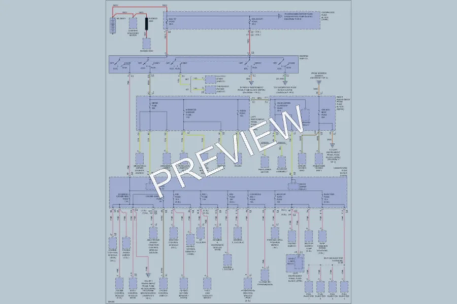 2003 Saturn L200 Power Distribution wiring diagram preview