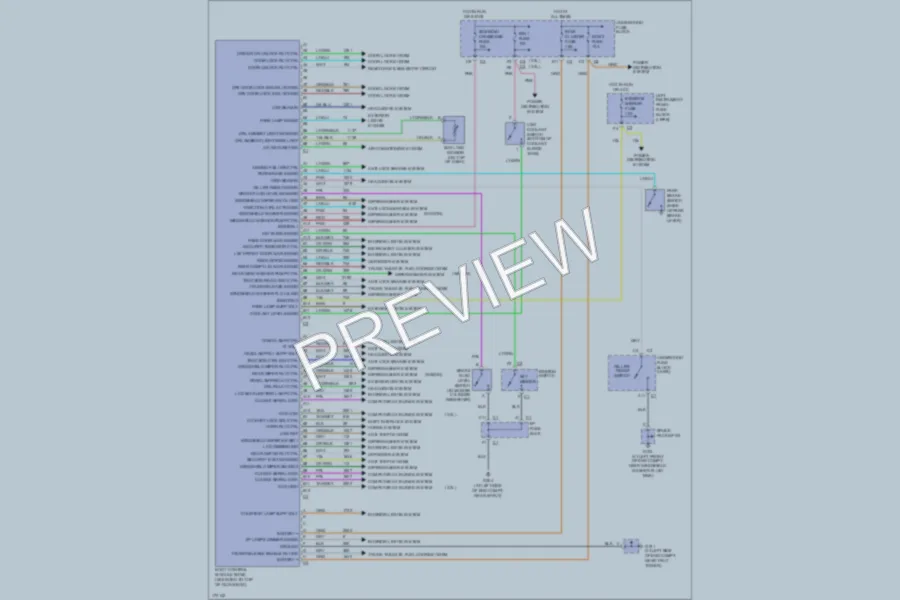 2003 Saturn LW300 Body Control Modules wiring diagram preview