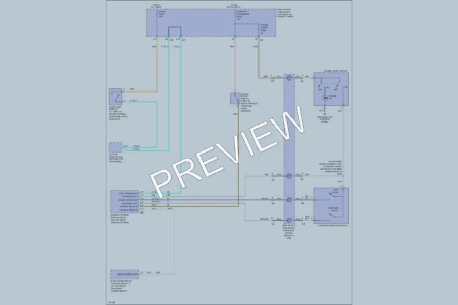 2003 Saturn LW300 Cruise Control wiring diagram preview