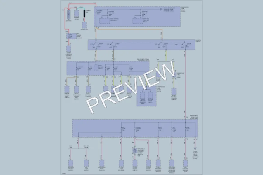 2003 Saturn VUE Power Distribution wiring diagram preview