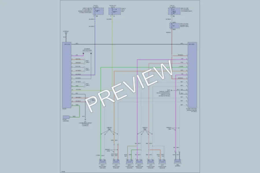2003 Subaru Baja Radio wiring diagram preview