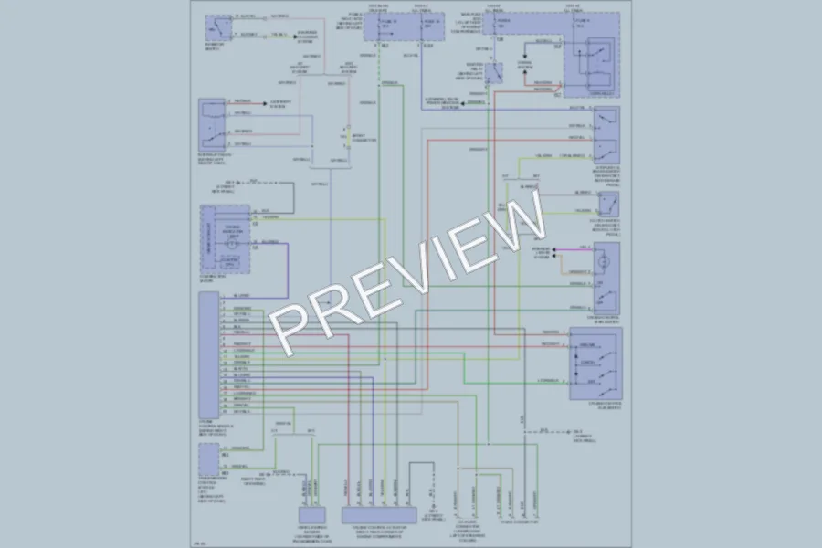 2003 Subaru Forester Cruise Control wiring diagram preview