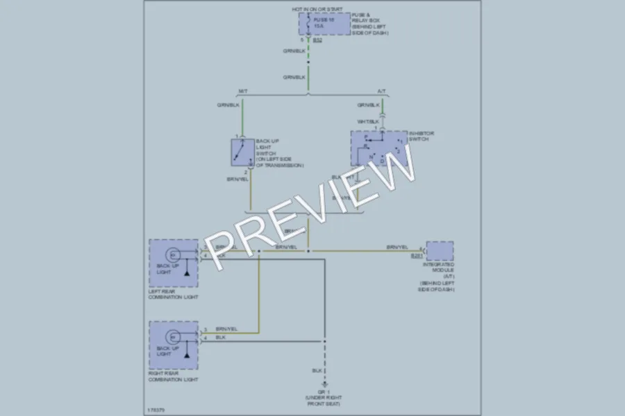 2003 Subaru Forester Exterior Lights wiring diagram preview