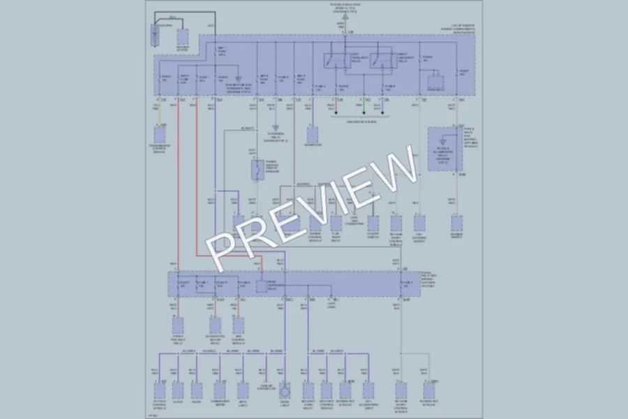 2003 Subaru Forester Power Distribution wiring diagram preview