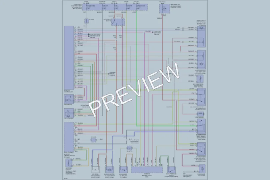 2003 Suzuki GrandVitara Air Conditioning wiring diagram preview