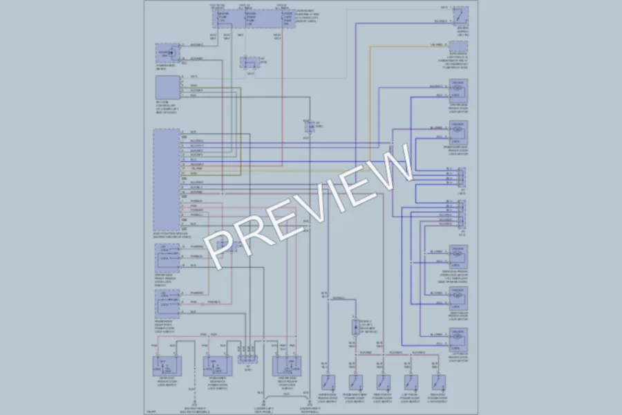 2003 Suzuki GrandVitara Power Door Locks wiring diagram preview