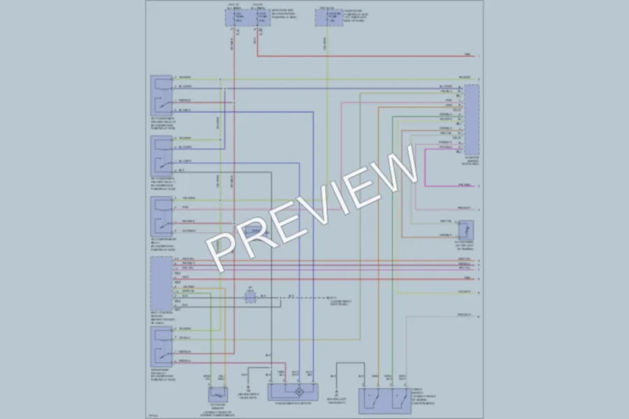 2003 Suzuki XL7 Air Conditioning wiring diagram preview