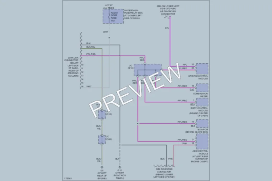 2003 Suzuki XL7 Computer Data Lines wiring diagram preview