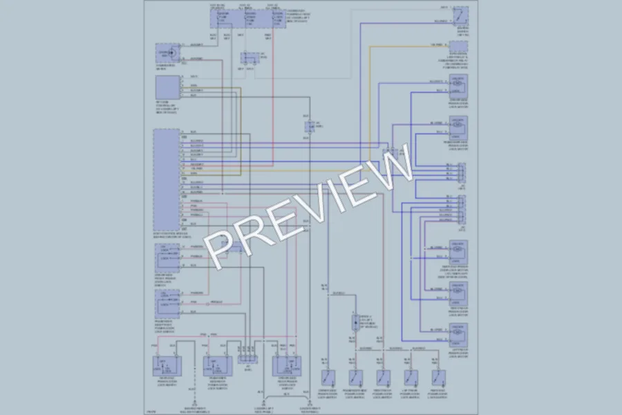 2003 Suzuki XL7 Power Door Locks wiring diagram preview