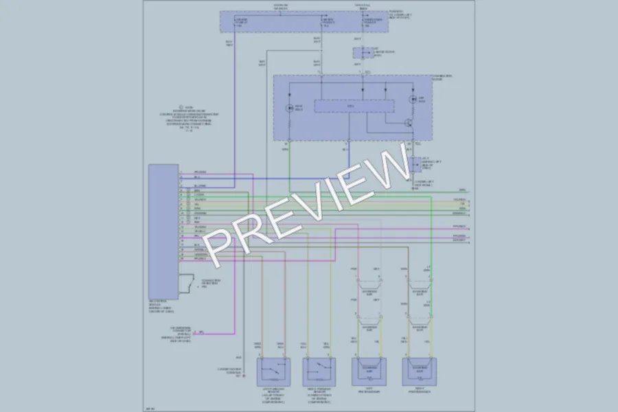 2003 Suzuki XL7 Supplemental Restraints wiring diagram preview
