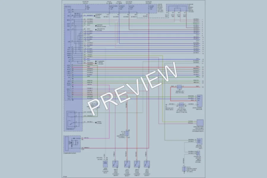 2003 Toyota 4Runner Anti Theft wiring diagram preview