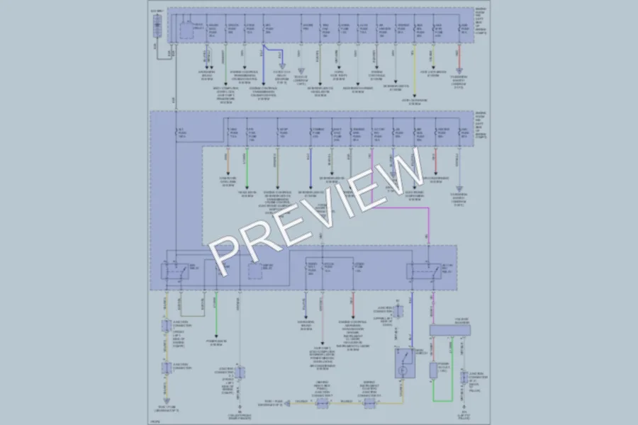 2003 Toyota 4Runner Power Distribution wiring diagram preview